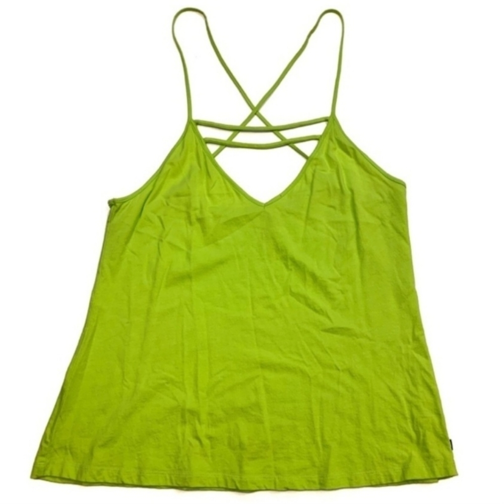 Fabletics Lime Green Spaghetti Strap Workout Tank… - image 1